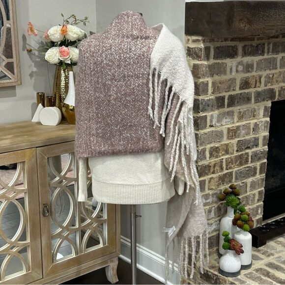 MAR SEA Women’s Ombré Wrap Scarf in Rosewood Combo One Size - Picture 13 of 15